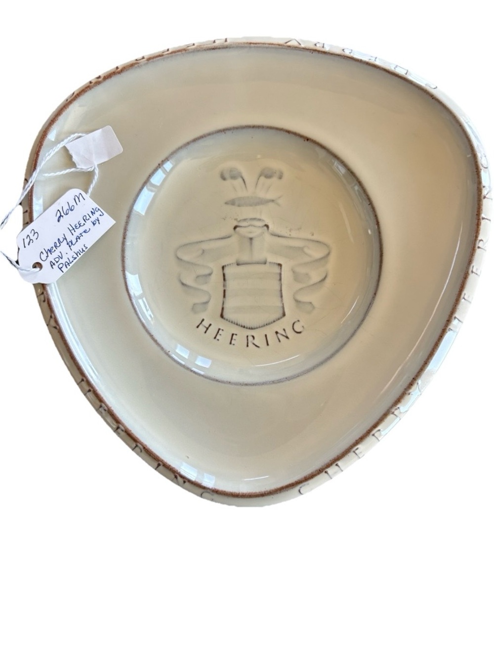 Palshus Pottery Denmark Cherry Herring Dish Danish Modern Jens Quistgaard